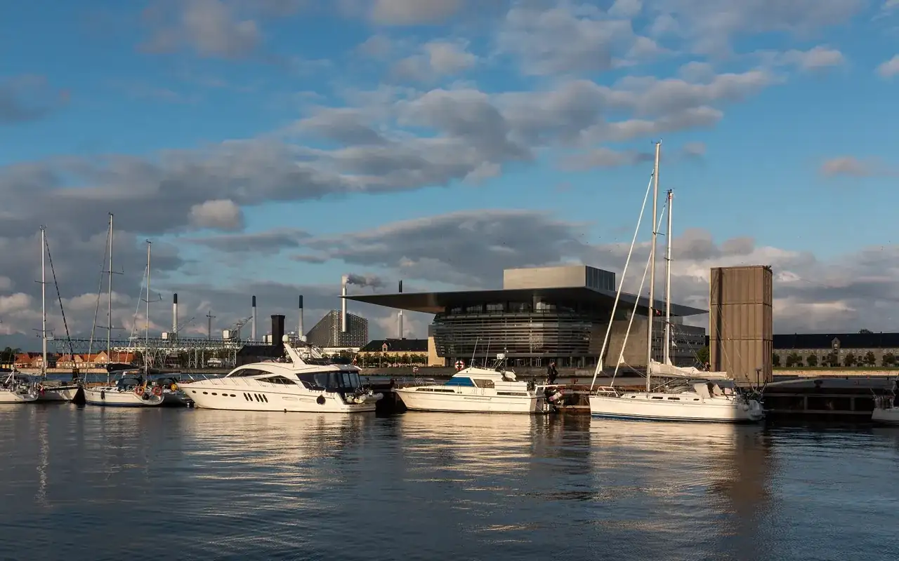 Copenhagen harbour and Opera House