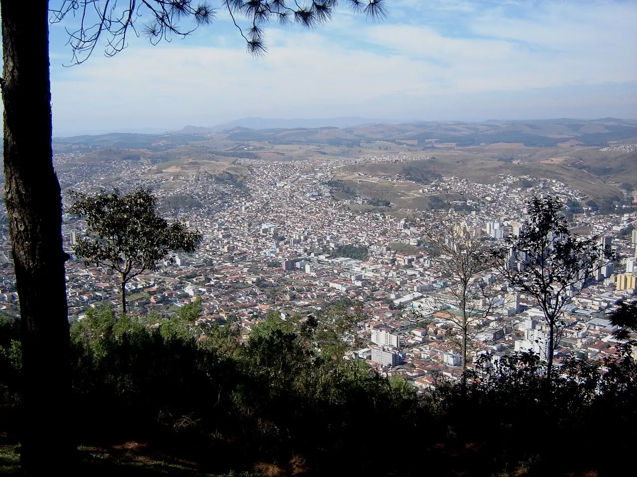 Vista de Poços de Caldas a partir do Morro do Cristo