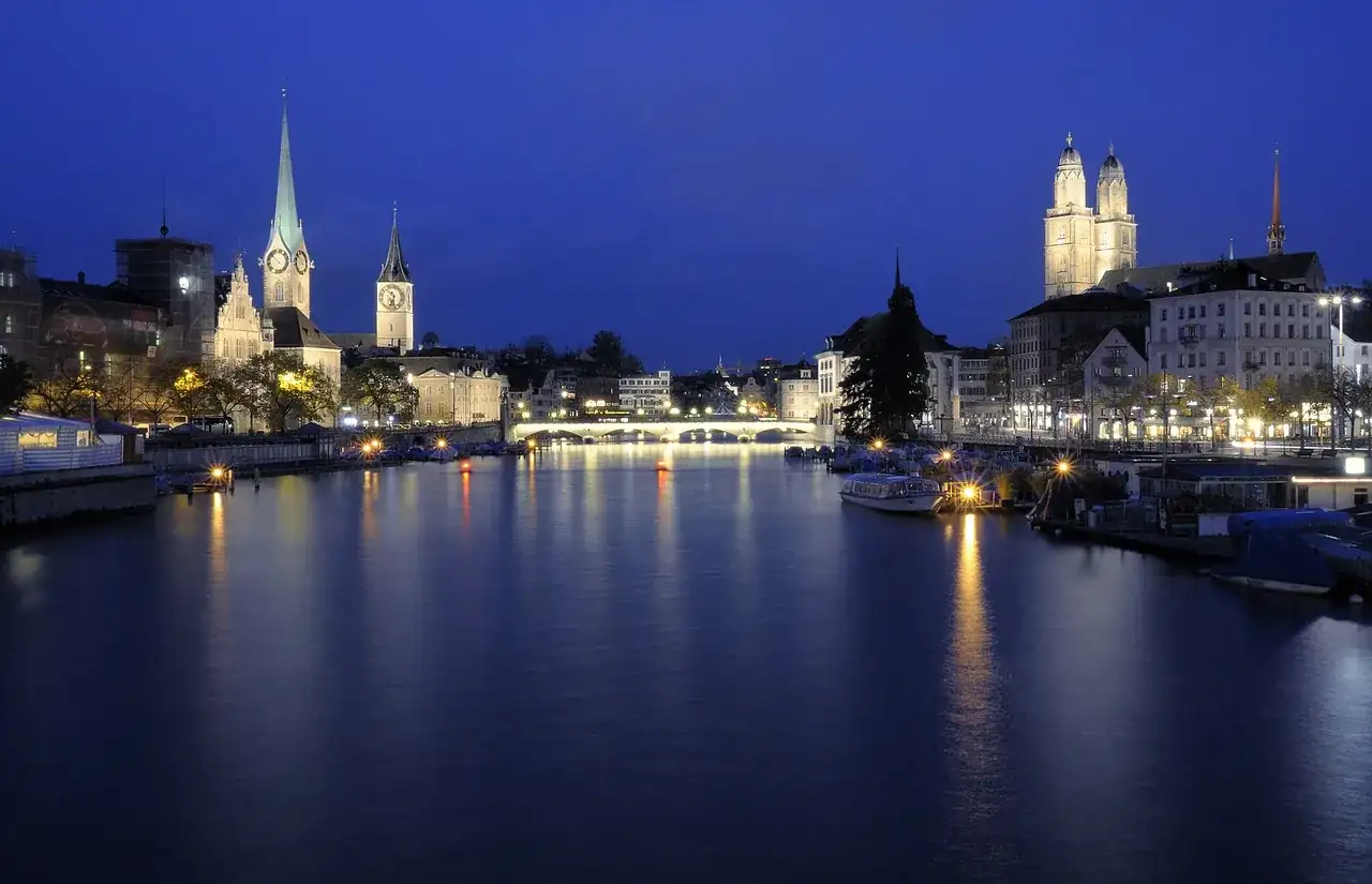 Limmat river, Zurich, Switzerland